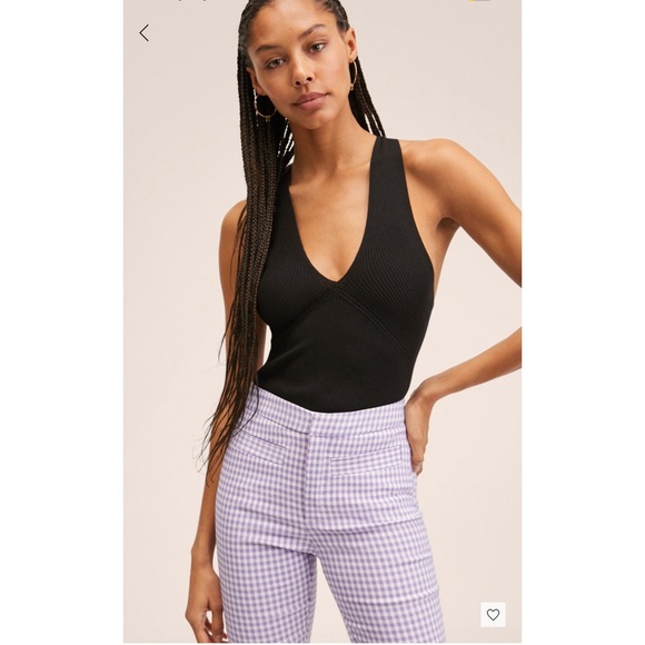 Mango ‘Flare Crop Pants in Pastel Purple’ size 8 - Picture 3 of 9